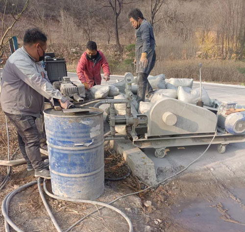 康定路面下沉注浆